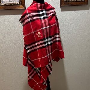 COPY - Burberry Red and Black Checkered scarf